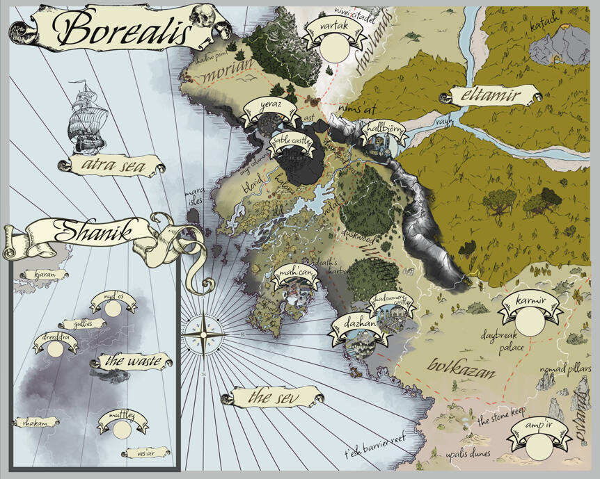 Borealis, the world from Shadows of the Night